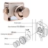 MASO 2pcs Push Lock Push Button Latch Keyless Door Lock
