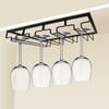 Black Wine Glass Storage Rack Organizer Hanger Holder Kitchen Bar