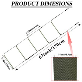 WBCBEC 5 Step Climbing Aider for Hunting Climbing Stick Aider Webbing Rope Ladder Lightweight Hunting Climbing Stick Aider Webbing Rope Ladder