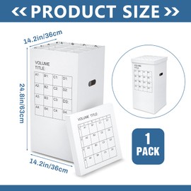 PerKoop 1 Pack Blueprint Holder Storage Organizer for Storing Poster Anchor Charts 16 Slots 25 x 14.2 x 14.2 Inch Blueprint Roll File Holder for Architectural Map School Office Home Items