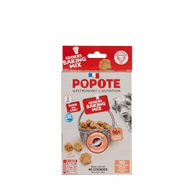 Popote Dog Treats, Salmon Recipe, High Protein & Soft Texture, Homemade French Mix with 40 Cookies, 7.05 oz