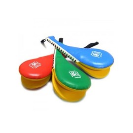 Children's Muspo Pair 1 Piece Blue Premium Synthetic Leather 170g Yellow Green Kicking Mitt Training Supplies Punch Boxing / 아동용 무스포 쌍 1개 파랑 고급합피 170g 노랑 녹색 발 차기 미트 수련용품 펀치 복싱