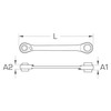 BRILLIANT TOOLS BT013901 4 in 1 Double Ratchet Ring Spanner,