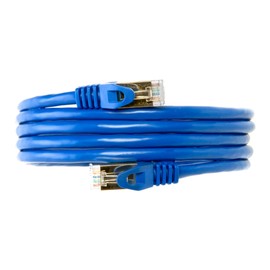 Cables Direct Online 200FT S/FTP Cat7 Copper Network Ethernet Patch Cable, Internet Wire, Compatible with PC, Laptop, Modem, Router, TVs, Printer Cord, Consoles for Home and Office (200ft, Blue)