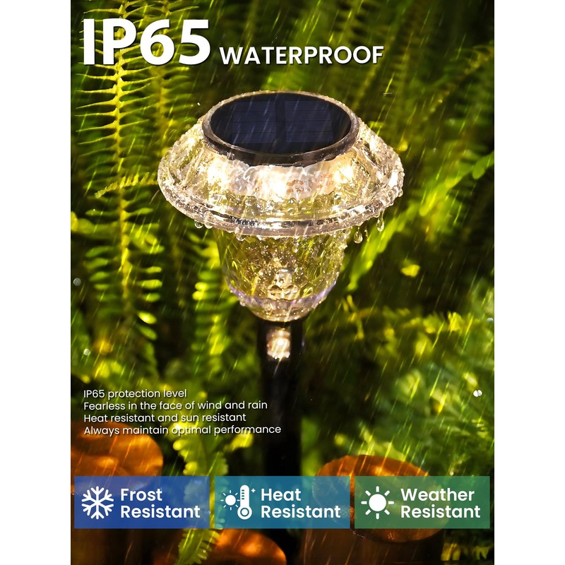SOLPEX Solar Pathway Lights Garden Decor for Yard, Garden Lights