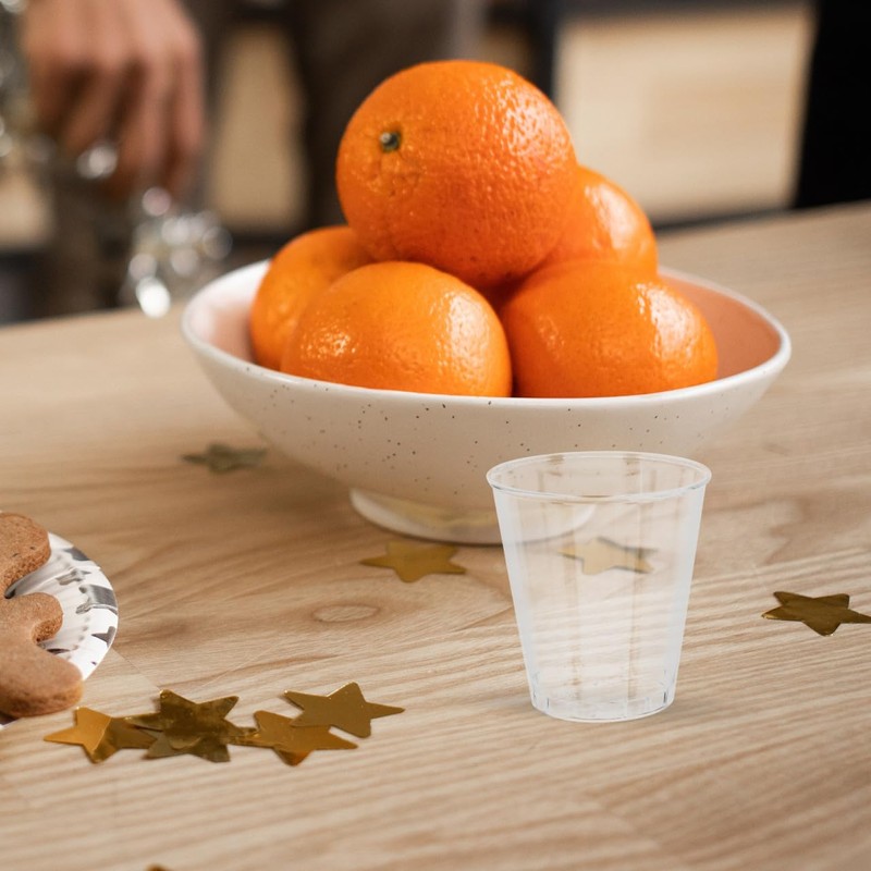 BESTonZON Drinking Cups, Disposable Plastic Cups, Plastic Cups, Placups, 50ml,