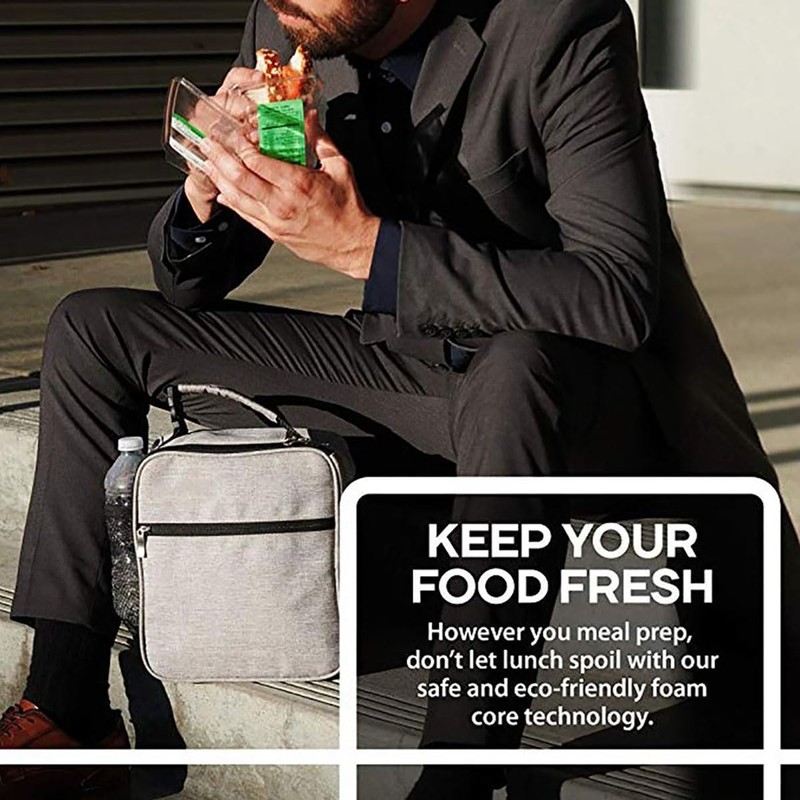 HZNOO Insulated Lunch Bag for Men and Women, Leakproof Lunch