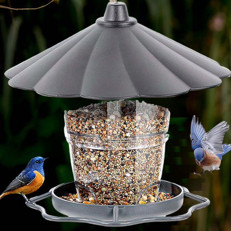 Wild Bird Feeder Foldable Panorama Gazebo Bird Feeder Portable Outdoor
