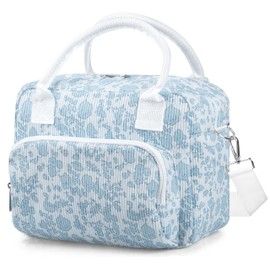 BuyCard Women's Lunch Bag, 8.2 L Large Insulated Lunch Box, Cool Bag, Adjustable Shoulder Strap, Thermal Bag, Lunch Bag, Waterproof & Oil-proof Cool Bag for Work, School, Picnic & On the Go