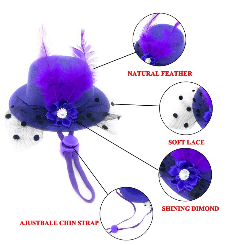 ComiMag Dog Hat Cat Hat Rabbit Hat Fascinator Hat Tea
