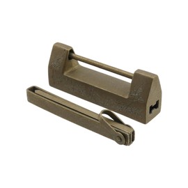 Coshar Antique Lock and Key Brass Chinese Style Padlock with Birds and Flowers Pattern Horizontal Padlock for Small Wooden Box Cabinets or Jewelry Box,Birds and Flowers Pattern