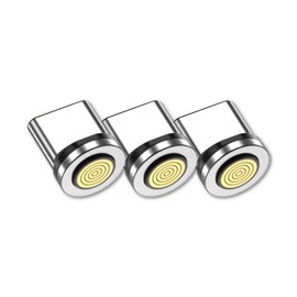 DAIAD Magnetic Charger Adapter Only 9 Pin PD 100W USB Type-C Micro USB Magnetic Terminal Only Magnetic Connector Set of 3 (Type-C)