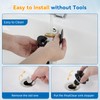 iFealClear Universal Black Bathroom Sink Stopper, Metal Pop Up Sink