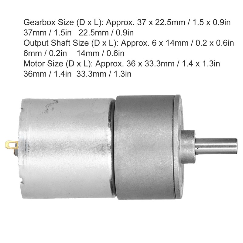 Gear Motor Micro Reduction Central Output Shaft Mechanical Parts Replacement