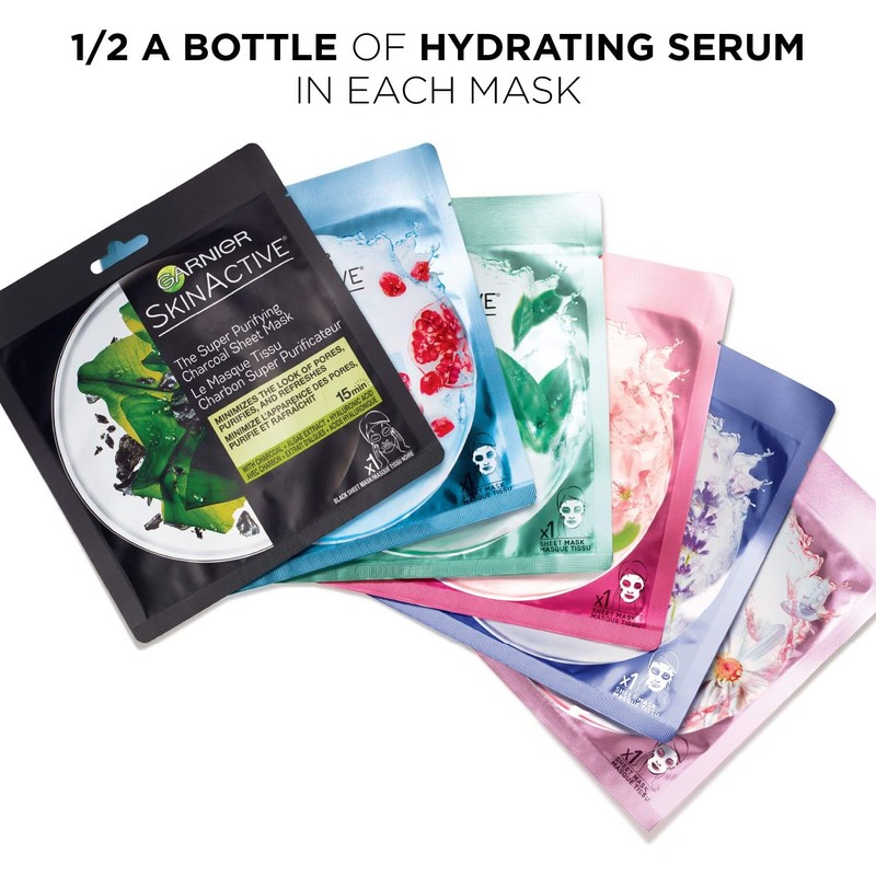 Garnier SkinActive Super Hydrating Sheet Mask, Hydrating, 1.08 Ounce