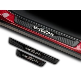 GZBFTDH Door Sill Scuff Plates for Mazda CX-90 2024, Door Entry Guard Accessories Trim Cover, Auto Interior Accessory Kick Panels 4pcs set