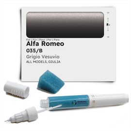 Genuine Colors Paint Pen Grigio Vesuvio 035 B for Alfa Romeo Black Giulia