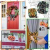 3 Rolls Halloween Ribbons Bat Spider Web Printed Ribbon Wired
