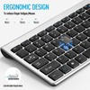 Wireless Keyboard and Mouse Combo, Compact Quiet Wireless Keyboard and