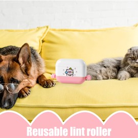 Lint Roller, Hair Removal Tool, Reusable Washable Multifunctional Dog Cat Pet Lint Roller for Bedroom Floor Furniture Carpet Cleaning