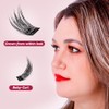 MiaChier Thin Band Fluffy Lash Clusters Kit, 8-16mm C Curl