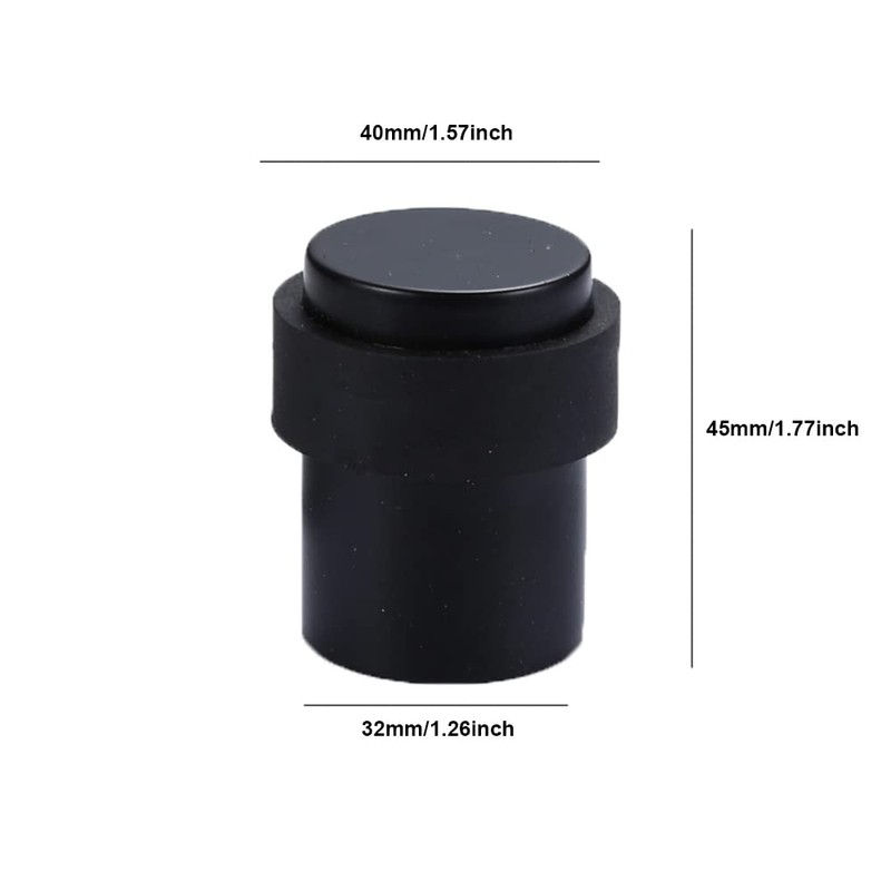 SEIWEI Door Stop, 45mm Heavy Duty Round Stainless Steel for