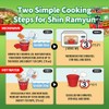 Nongshim Shin Ramyun vegano, 2.64 onzas, paquete de 6