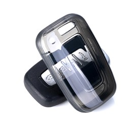 for Hyundai Key Fob Cover TPU 4 Buttons Car Key Fob Case Fit for Hyundai Sonata 2011-2015/ Elantra 2011-2013/ Genesis 2009-2014/ Veloster 2011-2017 SY5HMFNA04 Car Keys Case Shell(Black)