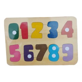 Singex Kit Rompecabezas Números Vocales Abecedario Madera Artesanal