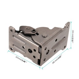 FUNSUEI 8 PCS Foldable Support Bracket, Self-Lock Extension Support with 80 Pcs Screws, Folding Brackets Locking Hinges for Table Leg, Bed Leg, Workbench