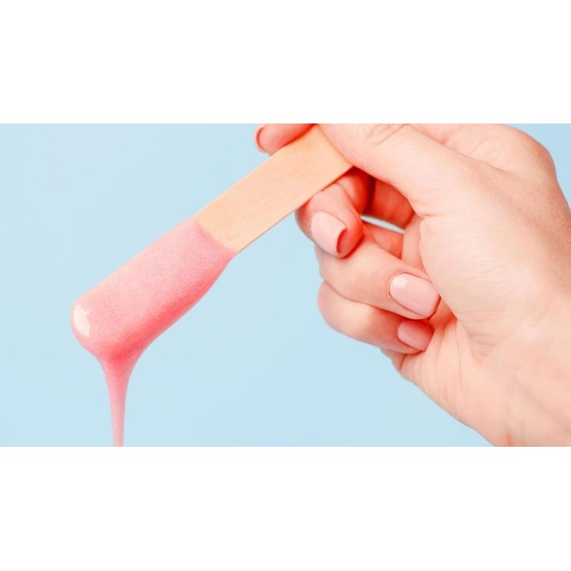 Pack of 50 disposable wooden spatulas for waxing - practical