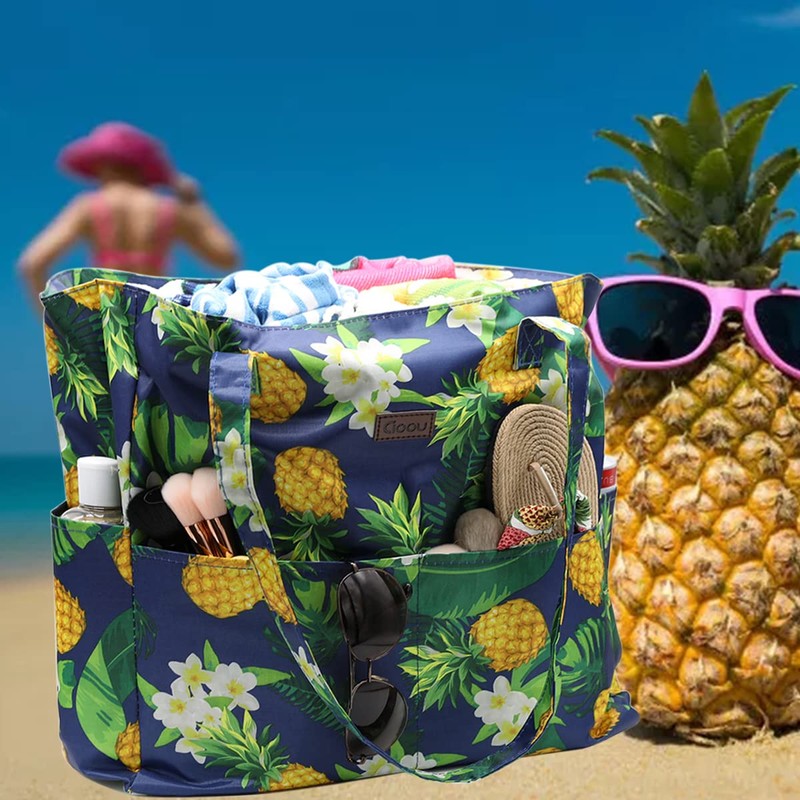 CIOOU Waterproof Beach Bag Tote Shoulder Bags for Gym Pool