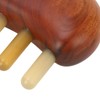 2Pcs Meridians Comb 5 Tooth Portable Sandalwood Rosewood for Head