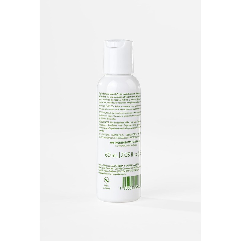 Aloevida Gel 97% Aloe vera + Aguacate 60 ml