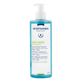 Isispharma Teen Derm Sensitive Gel Limpiador 400ml Piel Sensible