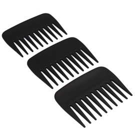 Professional Streaker Comb Anti-Static Wide Tooth Comb Styling Comb Detangling Comb No Handle Afro Comb for Men Women Salon Barber 3 Pack