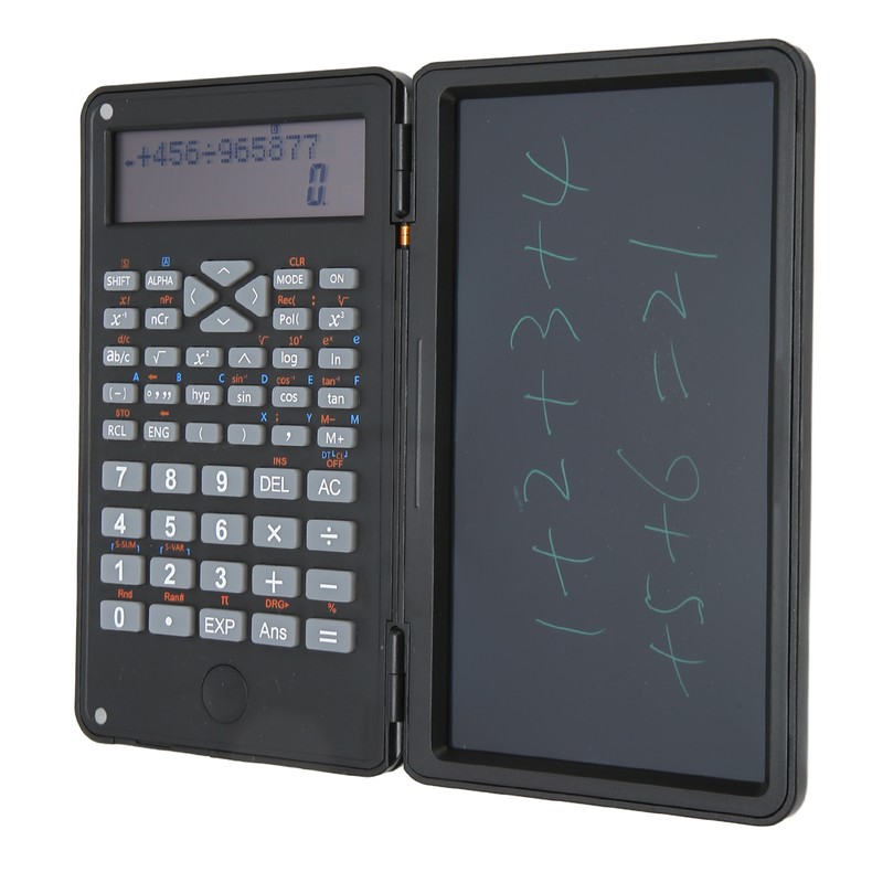 Calculator with Notepad Portable 10 Digits LCD Display Scientific Calculator