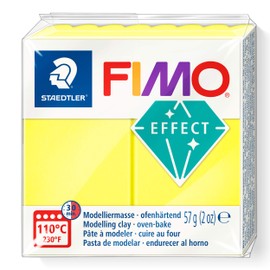 STAEDTLER FIMO effect, neon colours (neon yellow), normal block 57 g, 8010-101