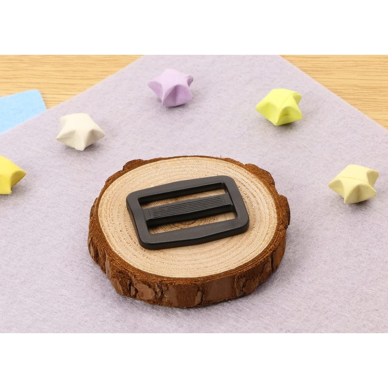 Shapenty Plastic Tri-glide Slides Button Fasteners Adjustable Webbing Triglides Slider