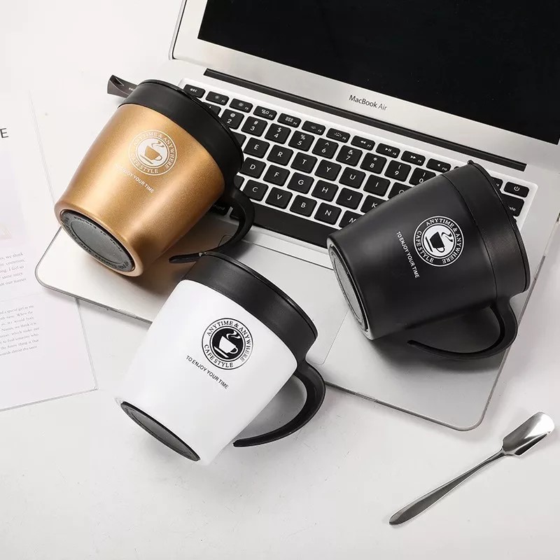 Vaso Taza Térmica Acero Inoxidable Con Tapa Taza Clásica Duradera