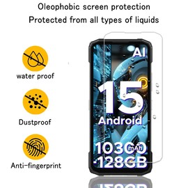 Tzstz 3 Pieces Tempered Glass Screen Protector for DOOGEE Blade 20/20 Pro/20 ULTRA/20 Play/20 Max/20 Turbo Hardness 9H Anti Scratch HD Screen Protector Film
