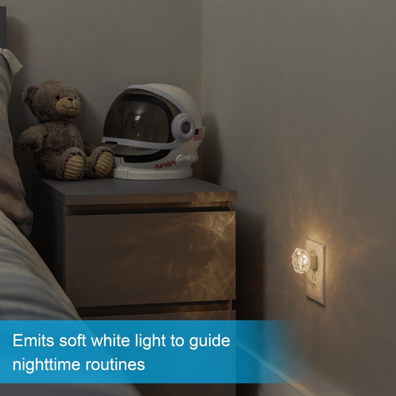 GE Jewel LED Night Light, Plug-in, Always on, Warm White,