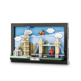 SEMKY The London Skyline Architecture Building Block Set (564 Pieces) –Wall Art Building Blocks for Kid and Adult