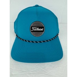 Titleist Golf Rope Snapback Hat - Blue Turquoise - PGA Ball 5 Panel - New w/Tags