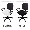 Nirrn Elastic and Breathable Office Computer Chair Cover (Black), Universal