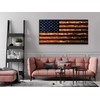 BackYardGamesUSA Premium Wood Wall Art Decor - PATRIOTIC Flags -