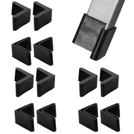 It Works Great 16 Pcs 30mm x 30mm L Shaped Black Rubber Angle Iron Caps Furniture Angle Pads Bed Steel Frame Racks Shelves Rubber Feet Covers（Soft Glue）, 30x30mm(1.18 inches )