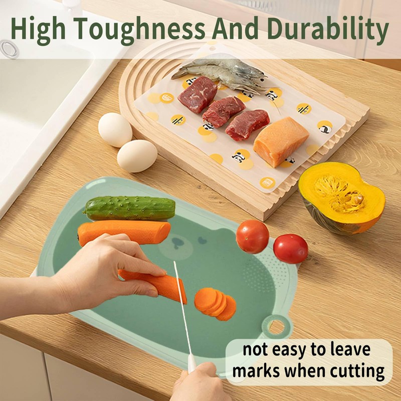 Cutting Boards for Kitchen Dishwasher Safe,Large Plastic Cutting Board(8.5"×13.5")