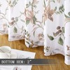 Tollpiz Floral Sheer Curtains Taupe Cherry Flower Butterfly Print Living