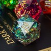 Cusdie 33MM D20 DND Dice with Sharp Edges and Glitter